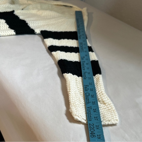 Simplee Striped Knit Open Front Duster Cardigan Size Small - Picture 7 of 9